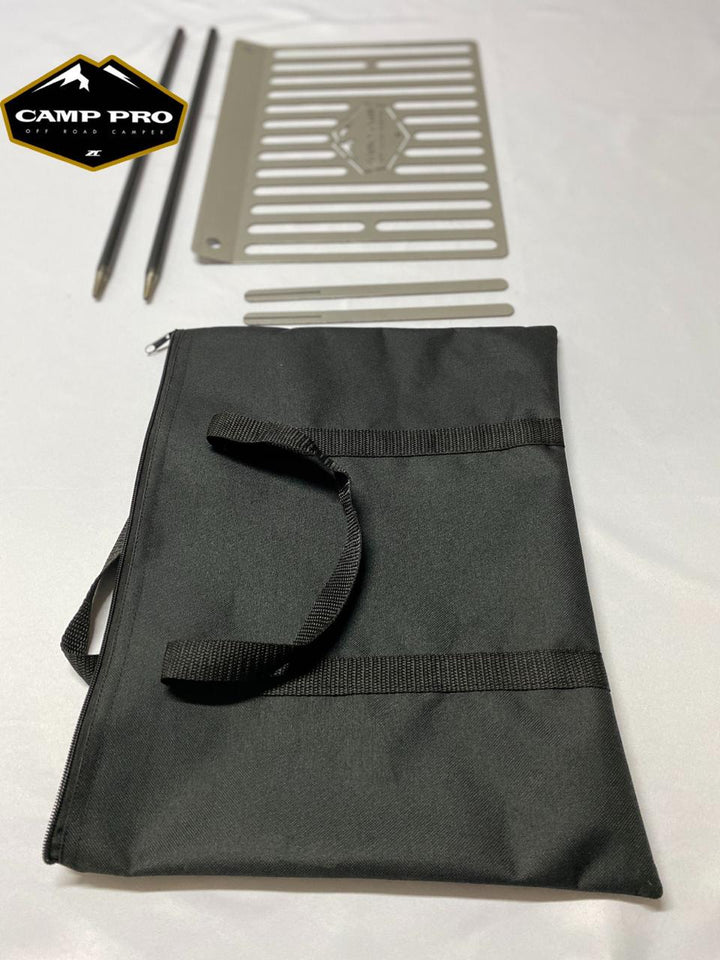 Asador de mochila de altura variable de acero inoxidable - Image 2